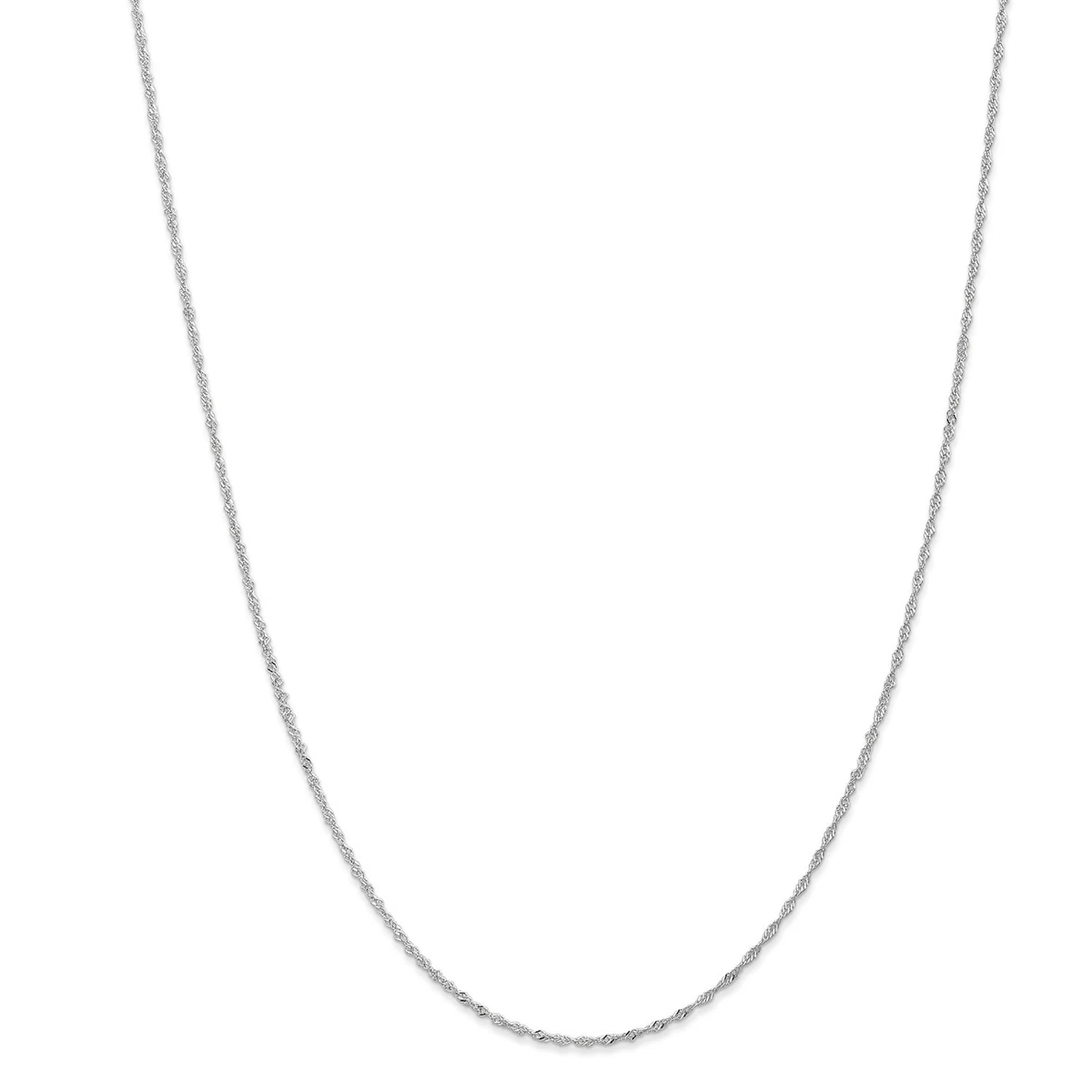 Collana con catena Singapore in oro giallo massiccio 14K
