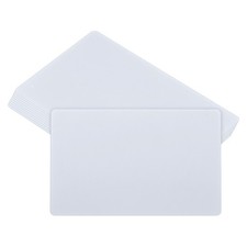 0.21mm Metal Business Cards Name Card Laser Engraving Aluminum, Silver 20 pcs