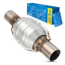 1PC Inlet/Outlet Catalytic Converter 2.25 Inch Cat Converter with O2 2.25"