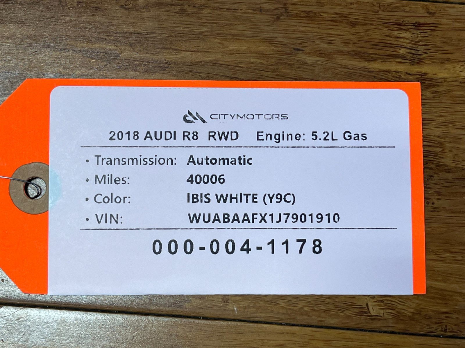 Audi R8 2017-2023 Fuel filler neck P/N 4S8201135N