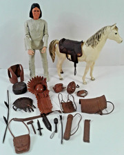 Marx Johnny West Geronimo Figure, Breyer Classics Horse, Accessories Lot