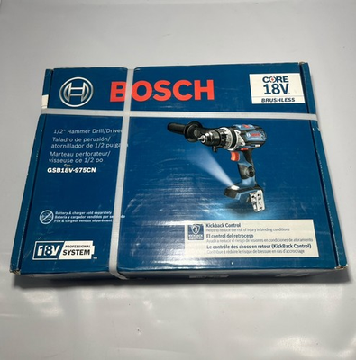 #ad BOSCH GSB18V 975CN 18V Brushless High Torque Hammer Drill Driver TOOL ONLY NEW $75.00