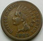 US 1883 Indian Head Cent  **