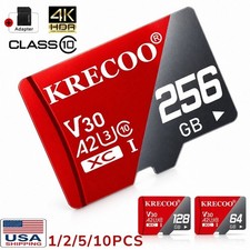 Micro SD TF Card 64GB 128GB 256GB Class 10 U3 A2 V30 Memory Card Lot Us Stock
