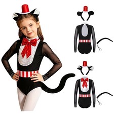 Kids Girls Cosplay Themed Costume Outfit Cute Bodysuit Breathable Party Costume