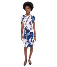 Women's Dresses Calvin Klein Short Sleeve Floral Scuba Sheath