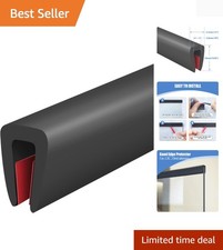 Rubber Edge Trim, Self-Adhesive Rubber Edge Protector for 1/8" Mirror and Fle...