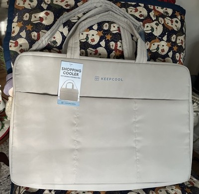 Keep Cool  Insulated bag / Cooler Bag - Gray, Large w/ Front Pockets