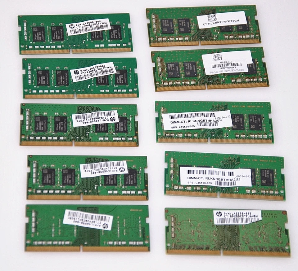 MEMORIA PORTÁTIL 8GB PC4-3200 DIMM DDR4 (JUEGO DE 10) SURTIDA MARCA PRINCIPAL Foto 2 de 2