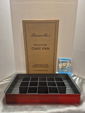 Burvelle's Educated Cake Pan Baking  USA w/Booklet Can Spell Out Names/Words 