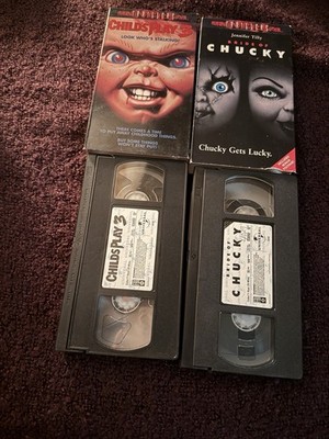 Universal Bride of Chucky & Child's Play 3 (VHS) Jennifer Tilly Horror Slasher R