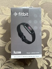 NEW-Fitbit LUXE Fitness Wellness Tracker Graphite Stainless Steel/Black