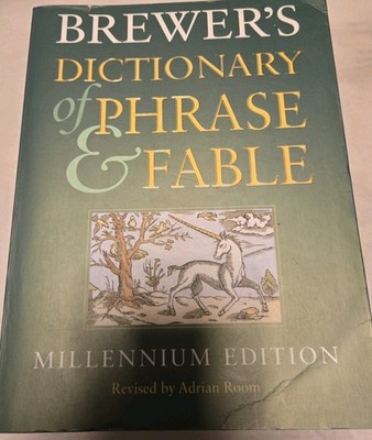 Brewer's Dictionary of Phrase & Fable Paperback Book Millennium Edition