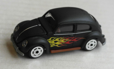 Majorette VW Volkswagen Käfer Beetle mattschwarz Flammen Flames Oldtimer black
