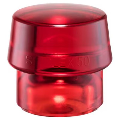 Halder Simplex 3206060 Hammer Tip, 2 3/8 In, Medium Hard, Red