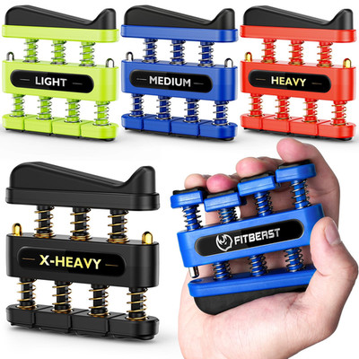 Fitbeast Finger Strengthener Finger Exerciser 4-Pack Hand Exerciser For Improve