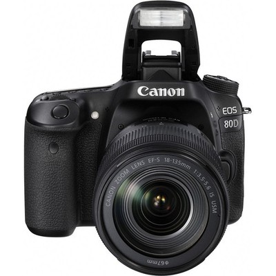 Canon EOS 80D 24.2 MP Digital SLR Camera - Black (with EF-S 18