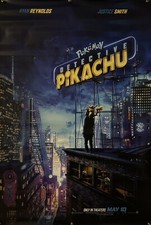 POKEMON DETECTIVE PIKACHU Locandina originale un foglio film - 2019