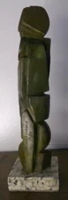 HENRI LAURENS BRONZE SCULPTURE " HOMME AVEC OISEAU "SIGNED AND NUMBERED