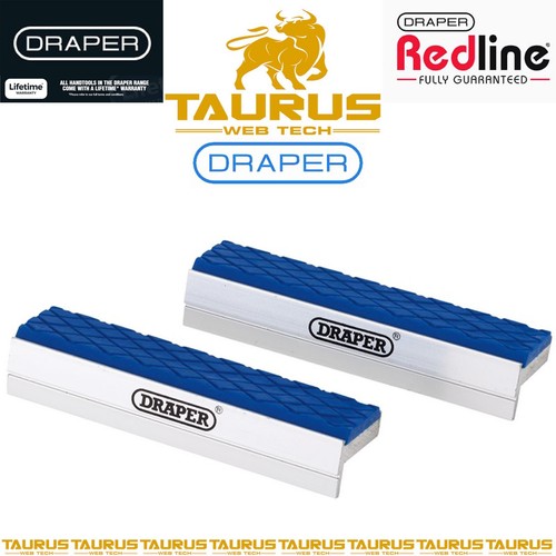 DRAPER Expert Mandíbulas de Vicio Suave 100 mm Par Hágalo Usted Mismo Imanes de Alta Resistencia Cara de Goma Reino Unido - Imagen 4 de 4