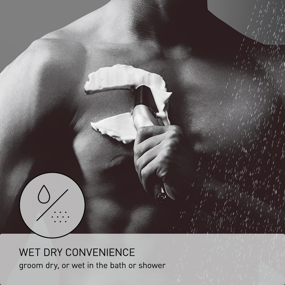 Panasonic Body Hair Trimmer for Men, Cordless Waterproof Design,V