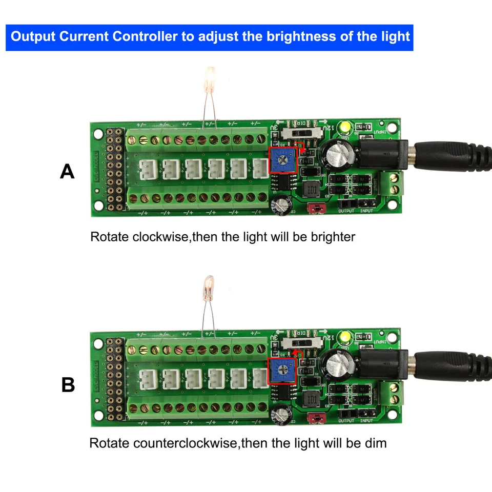 Power Distribution Board Self-adapt Power Distributor+Accessory LED Light Hub - Image 3 of 4