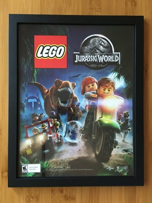 LEGO Jurassic World Framed Print Ad/Poster Official PS4 Xbox One Switch  Game Art