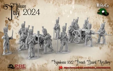 Napoleonic 1812 French Guard Artillery - Wargames- historical