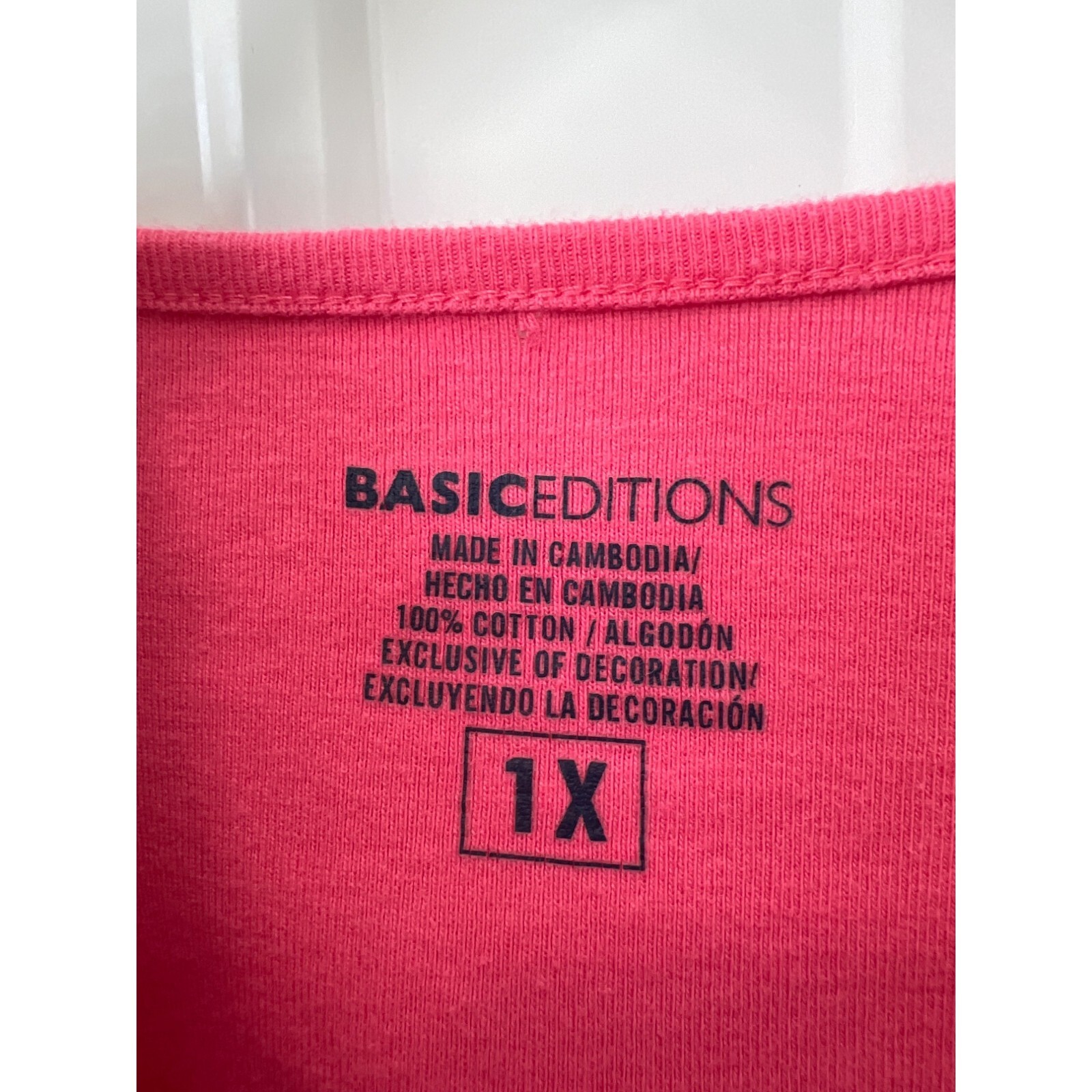 Basic Editions V Neck Sequin Embellished Tshirt H… - image 3