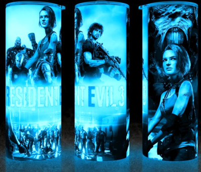 Glow in the Dark Resident Evil 3  Jill Valentine Cup Mug Tumbler 20oz