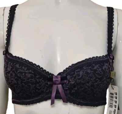 FANTASIE Bra FAUVE EMMANUELLE 0091 Black & Amethyst Light Padded Luxury Bra