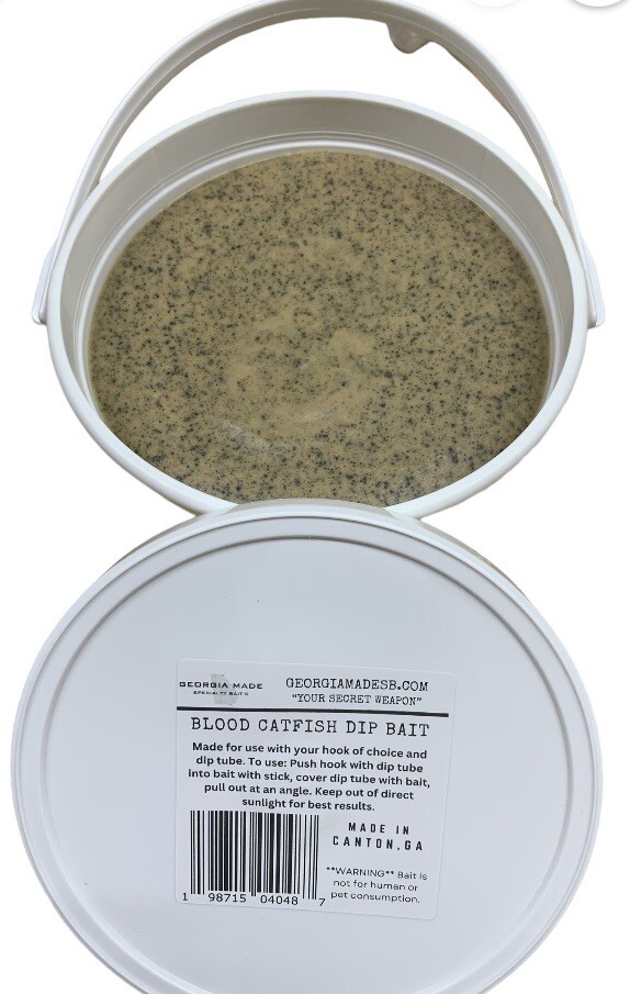 Catfish Dip Bait BLOOD Flavor 40 oz. Pail | Georgia Made Specialty Baits - Image 3