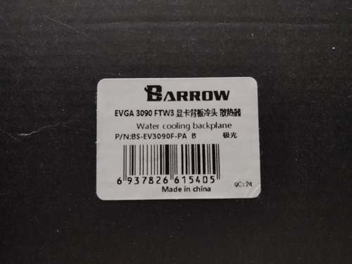 Bloc de refroidissement par eau GPU BARROW BS-EV3090F-PA pour EVGA RTX3090 3080 FTW3 ULTRA - Photo 3/7