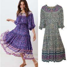 Spell Boho Dress Size XS Dahlia Gown Peasant Floral Boho Cottagecore prairie