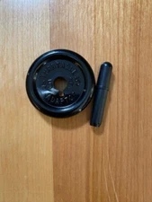 Original  Single Play 45 RPM Record Adapter ~ Black Plastic