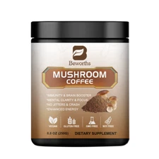 Mushroom Coffee-Organic Coffee Supplement - Boost Energy 22/38/80 Servings