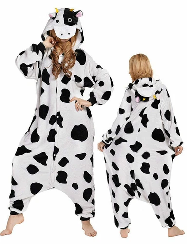 Adult children cow pajamas Cosplay Halloween Christmas costume craze - Imagen 2 de 14