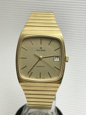 SCHÖNE GOLANA QUARTZ HERRENUHR UM 1980 + SCHACHTEL.