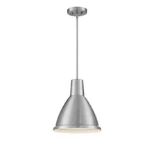 Park Harbor PHPL3231NAST Whitnall 14" Wide Pendant - Silver