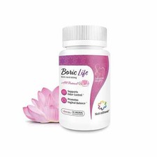 NutraBlast Boric Life Vaginal Suppositories 600mg  Supports Odor Control