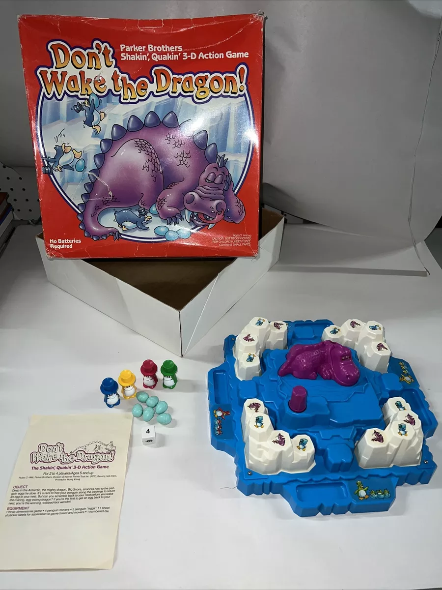 Vintage Parker Brothers Don't Wake the Dragon Board Game 1986 TESTED  WORKS