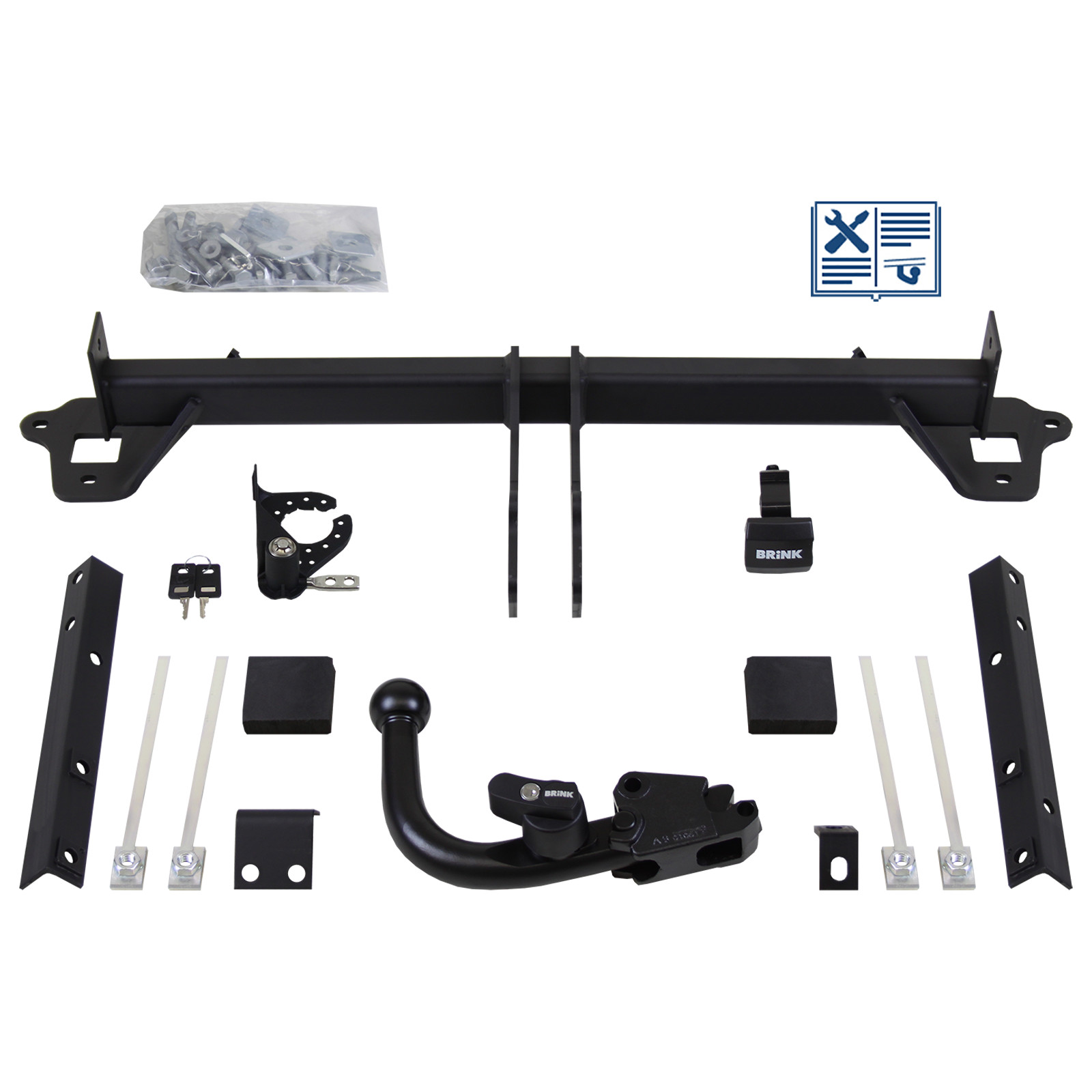 Attelage Subaru XV 2012-2017 avec rotule démontable sans outil Brink