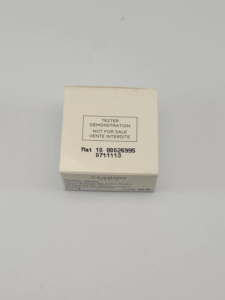 CLARINS OMBRE MATTE CREAM TO POWDER EYESHADOW TESTER 10 MIDNIGHT BLUE - Image 2 of 4