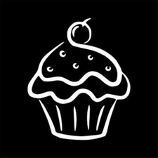 New Birthday Cupcake Decal Car Window You Pick The Size Color Style