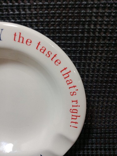Vtg.Viceroy "The Taste That’s Right” Round Ceramic Ashtray B&W VSP-64-119 - Picture 4 of 9