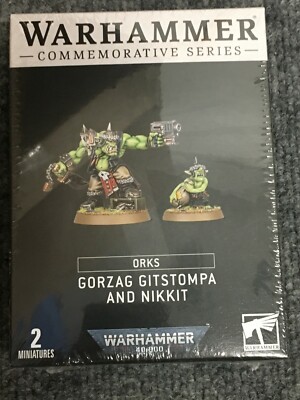 ウォーハンマー GORZAG GITSTOMPA AND NIKKIT Gorzag Gitstompa and Nikkit Orks Warhammer 40K Commemorative
