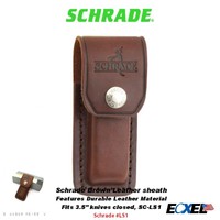 Schrade Leather Large Brown Sheath Ls1 Schrade Leather Large Brown Sheath Ls1