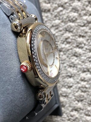 Michele watch caber diamond 35mm gold Michele Caber Women main image 2