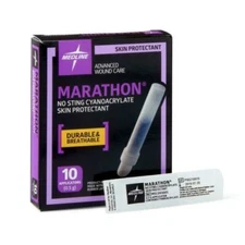 2 Packs Medline MSC093005 Marathon Liquid Skin Protectant Bandage - 10 Pack