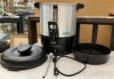 Coffee Urn Maker Brewer 1 Hand Dispensing Stainless Steel Black Aluminum 40 Cup